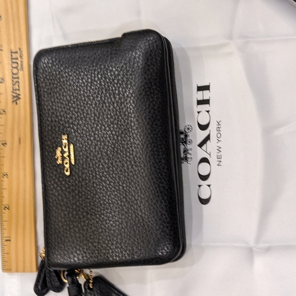 COACH DOUBLE CORNER ZIP WRISLET WALLET NWT ❤ - Picture 6 of 6